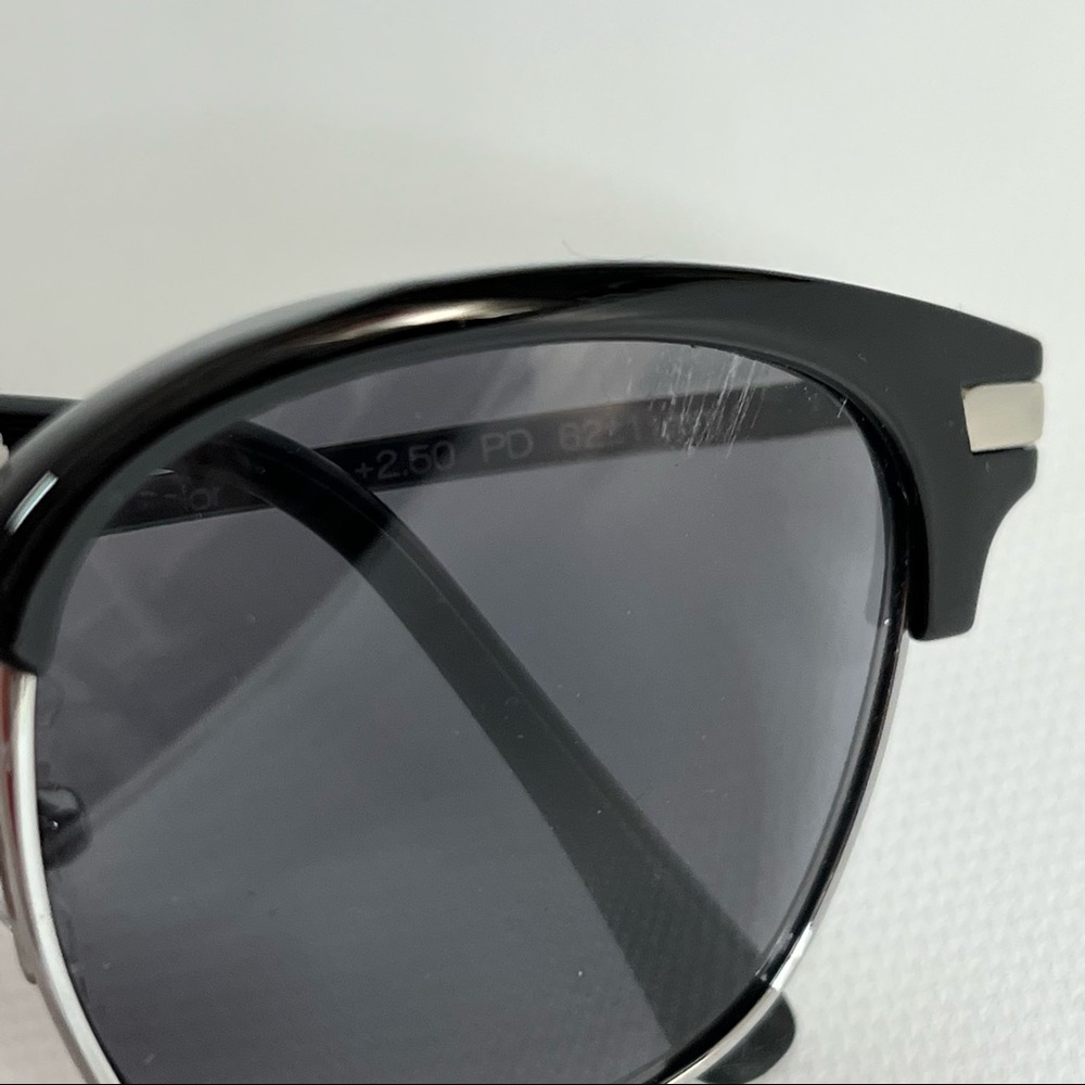 Peepers Black & Silver Clubmaster Sunglasses UNISEX - Picture 5 of 13